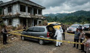 Gambar ilustrasi pelaku curas buang mayat di padalarang cimahi, Foto/Gemini AI