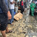 Kondisi Pria Paruh Baya yang ditemukan meninggal usai berbelanja di Jalan Mayjen Ishak Djuarsa, Gunung Batu Bogor, Foto/Adi Wirman