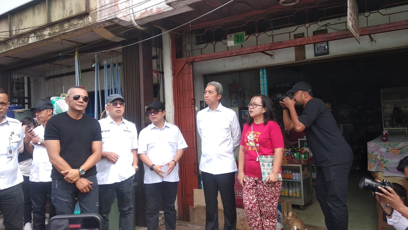 Wali Kota dan Wakil Wali Kota Bogor saat pembersihan PKL, Foto/Maya Melania