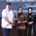 Bupati Bogor, Rudi Susmanto saat menghadiri Pisah sambut Kapolresta Bogor Kota, Foto/Diskominfo Kabupaten Bogor