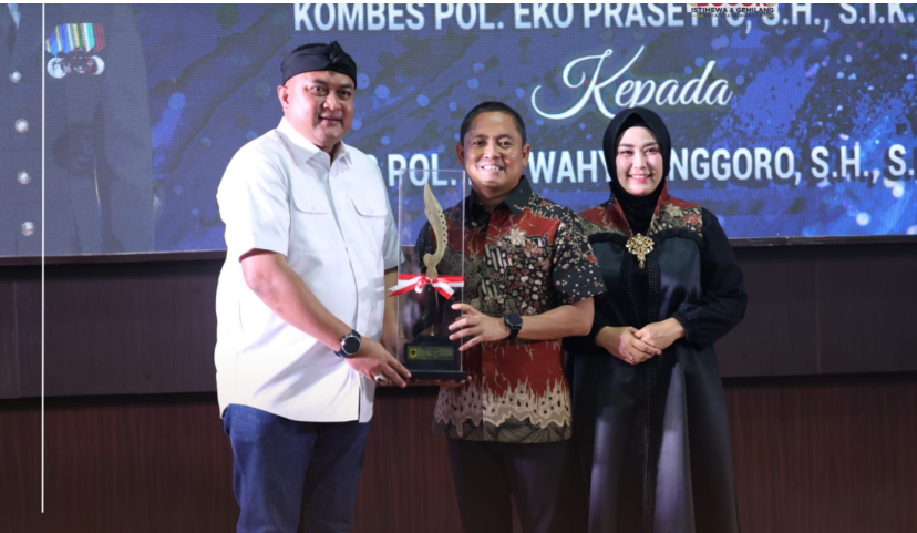 Bupati Bogor, Rudi Susmanto saat menghadiri Pisah sambut Kapolresta Bogor Kota, Foto/Diskominfo Kabupaten Bogor