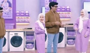 Ayu Ting Ting dan Andre Taulany saat syuting di Trans 7, Foto/ Tangkapan layar Youtube @trans7