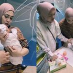 Mama Rieta saar menggendong bayi laki-laki diduga hasil adopsi Raffi-Nagita, Tangkapan layar youtube @ransEntertaint