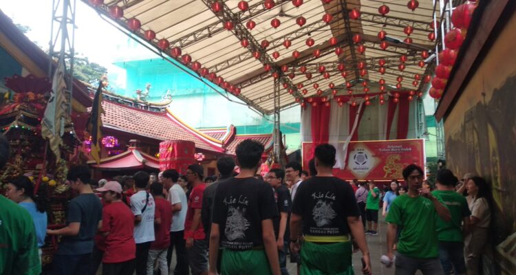 Suasana di kawasan Surya Kencana Bogor jelang Perayaan Cap Go Meh (CGM), Foto/Maya Melania