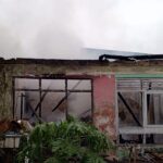 Kondisi rumah yang terbakar di Ciomas Bogor, Foto/Istimewa