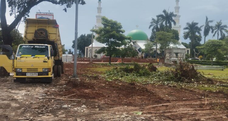 Situasi terkeni pembangunan alun-alun Kabupaten Bogor, Foto/Istimewa