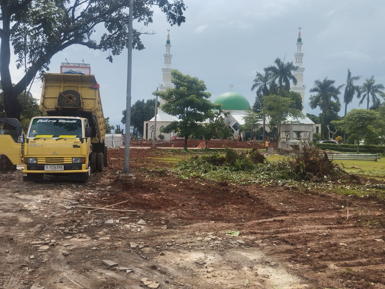 Situasi terkeni pembangunan alun-alun Kabupaten Bogor, Foto/Istimewa