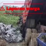 Kondisi pembuangan limbah bahan berbahaya dan beracun (B3) di wilayah RW 12 Desa Gunung Putri. Foto/SS Video