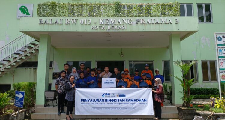 BRI BO Bekasi Siliwangi menyalurkan bingkisan ramadan, Foto/Isitmewa