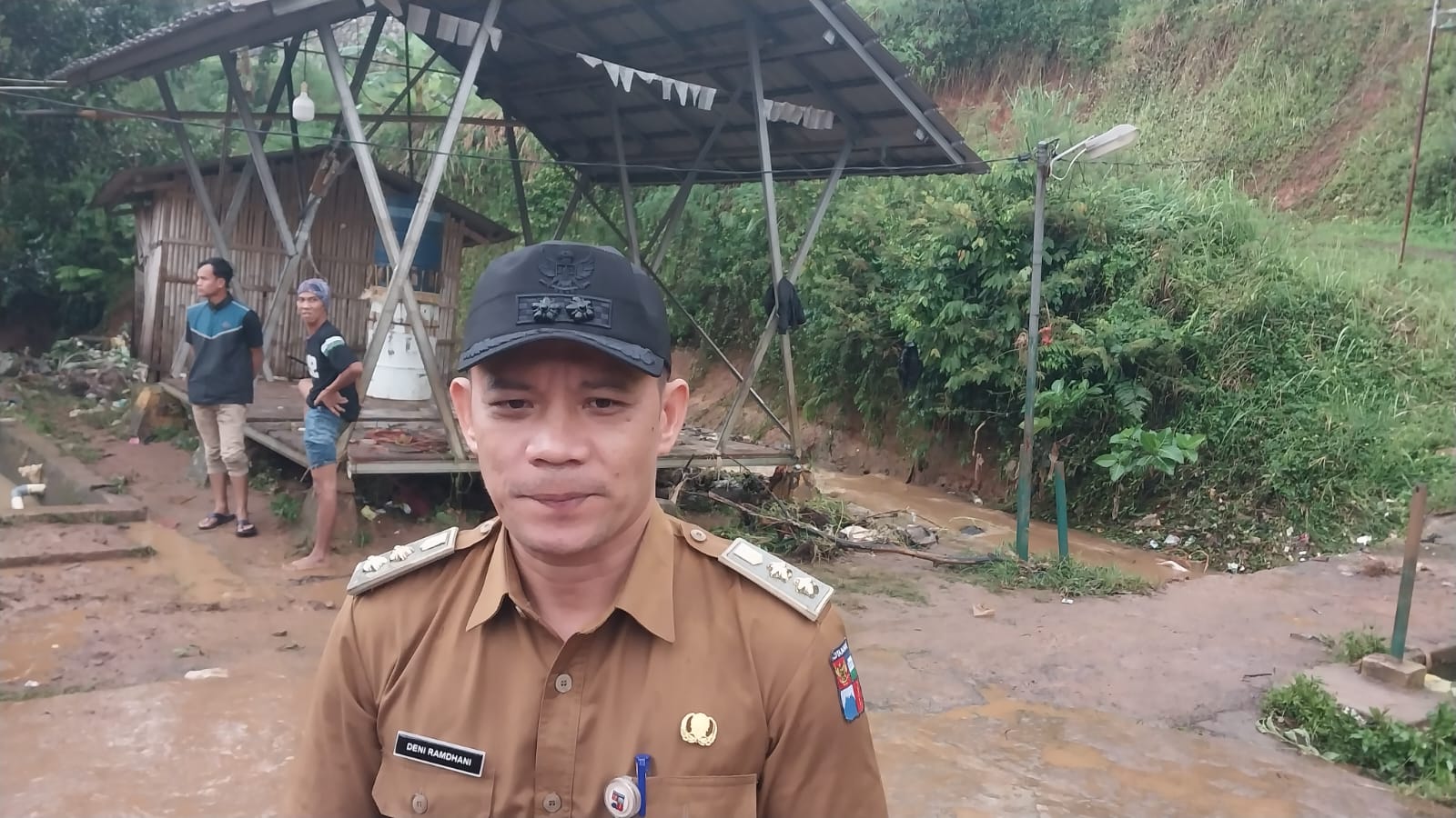 Kondisi terkini daerah Kampung Pasir, Katulampa Kota Bogor setelah diterjang luapan banjir, Foto/Maya Melania