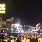 Situasi Kawasan empang Kota Bogor yang dupenuhi jammah dari Jabodetabek untuk Sholat taraweh, Foto/Maya Melania
