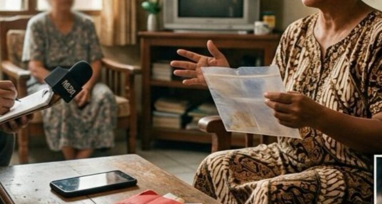 Seorang warga mengaku ATM untuk pencairan bansos ditahan oleh Diduga ketua RW, Foto/Gemini AI