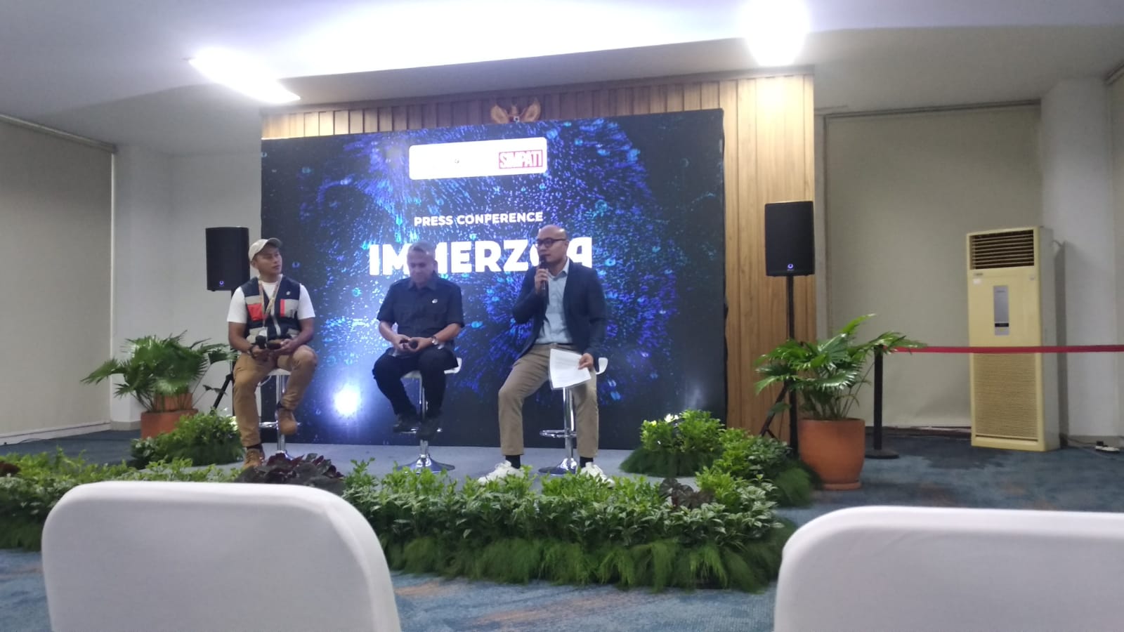 BRIN) bersama PT Mitra Natura Raya (PTMNR) melakukan Konferensi Pers soal peluncuran Immerzoa yang ada di Museum Zoologi, Foto/Maya Melania