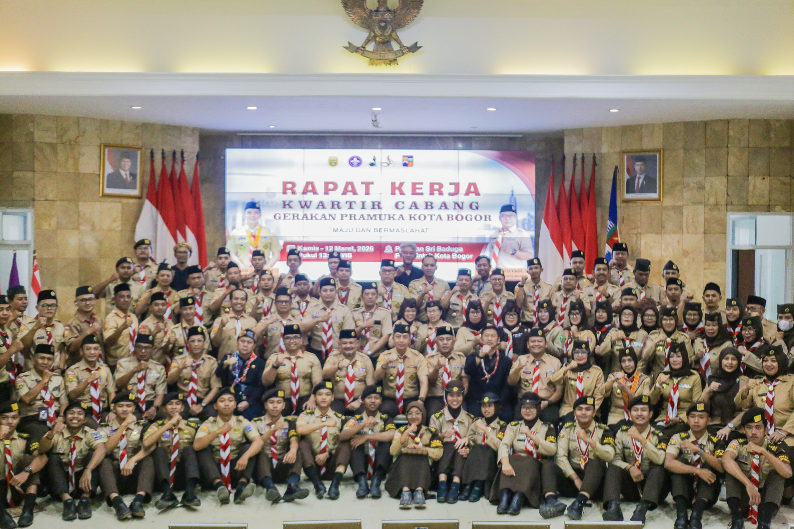 Foto bersama Kwarcab Kota Bogor, Foto/Diskominfo Kota Bogor Foto bersama Kwarcab Kota Bogor, Foto/Diskominfo Kota Bogor