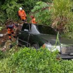 Kondisi mobil yang jatuh ke Tebing, Foto/Istimewa