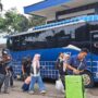 Kondisi Terminal Baranangsiang dipenuhi penumpang yang baru beres mudik, Foto/Maya Melania