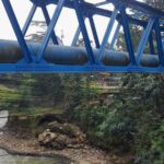 Kondisi Sungai Ciliwung tepatnya di Jembatan Situ Duit, Warung Jambu Koa Bogor, Foto/.Adi Wirman