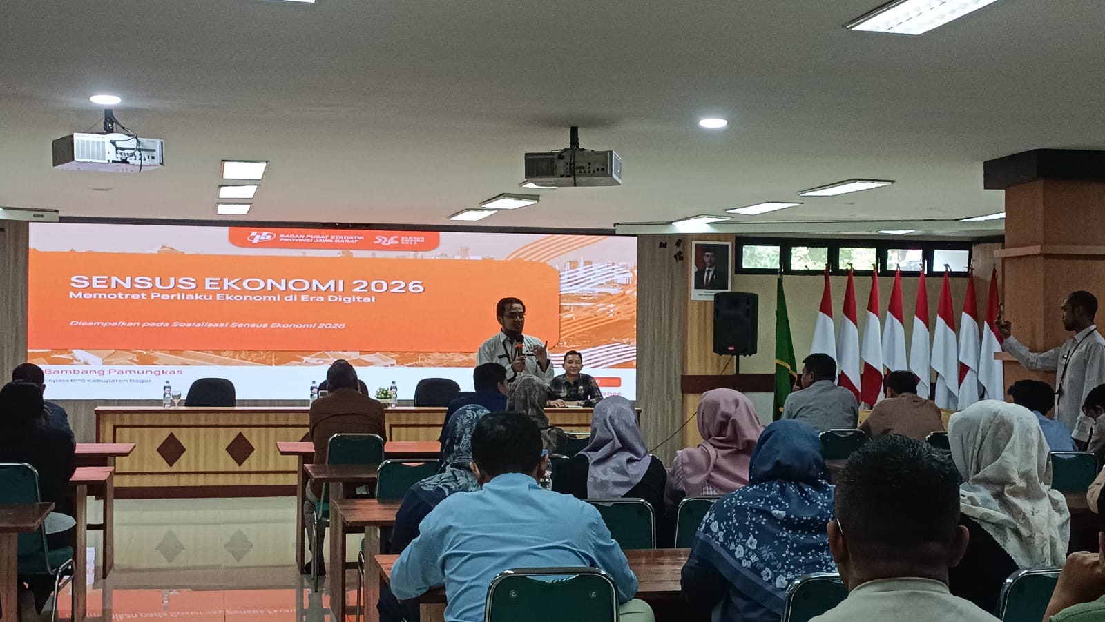 BPS Kabupaten Bogor bekerja sama dengan Diskominfo Kabupaten Bogor menggelar kegiatan Sosialisasi Sensus Ekonomi 2026, Foto/Diskominfo Kabupaten Bogor