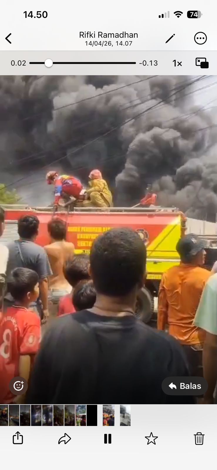 Kondisi gudang spare part di Tajur Halang Kebakaran, Foto/Istimewa Kondisi gudang spare part di Tajur Halang Kebakaran, Foto/Istimewa