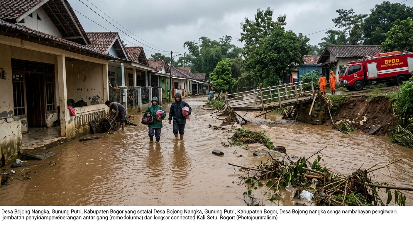 Gambar Ilustrasi Banjir, Foto/Gemini AI