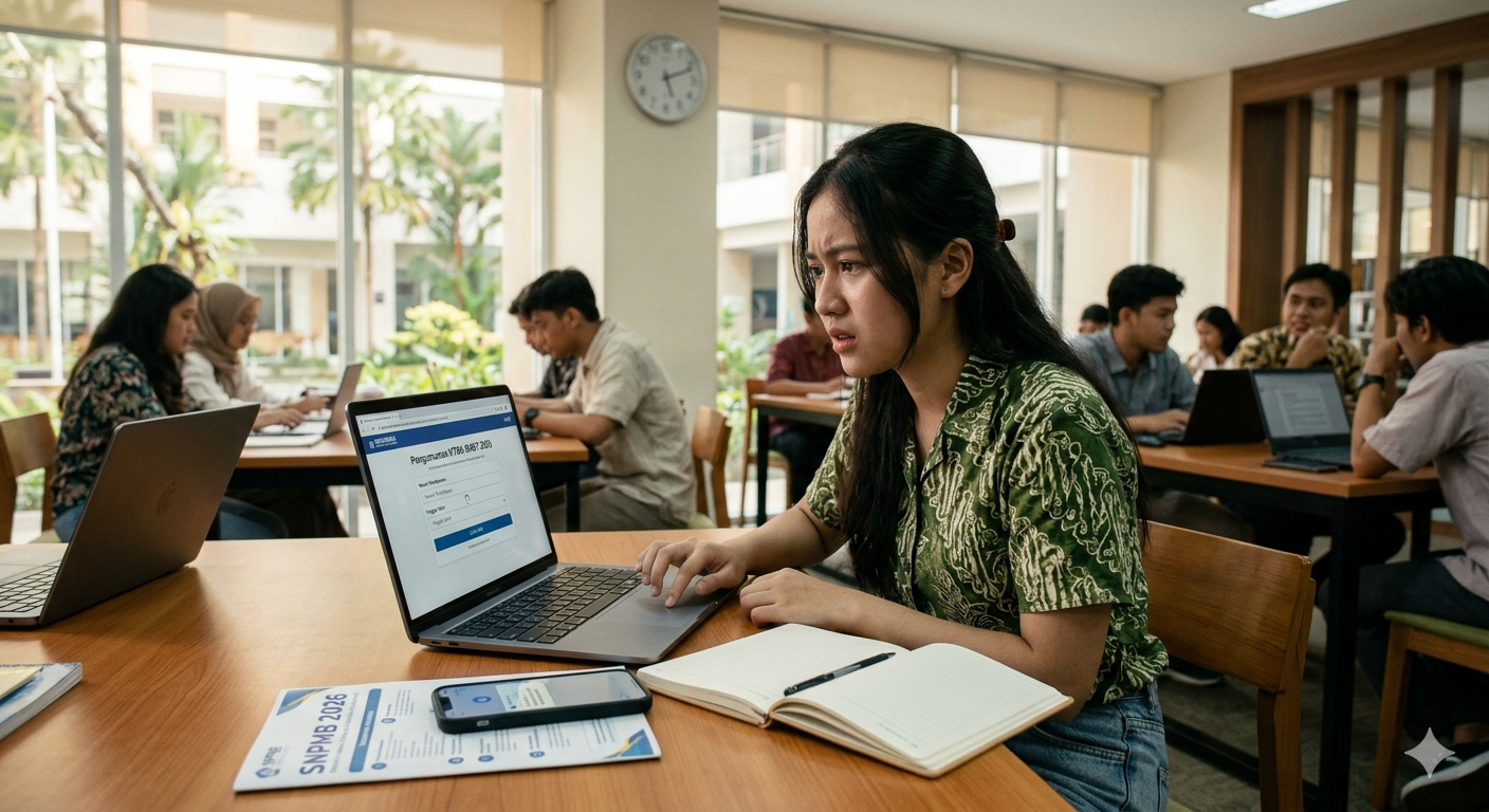 Gambar Ilustrasi Pengumuman Seleksi Nasional Penerimaan Mahasiswa Baru (SNPMB), Foto/Gemini Ai