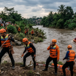 Gambar Ilustrasi pencarian Lansia 77 Tahun Hilang Saat Menjala Ikan di Sungai Ciliwung Sukaraja, Foto/Gemini AI