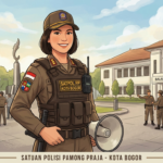 Gambar Ilustraso Oknum Satpol PP Kota Bogor, Foto/Gemini Ai