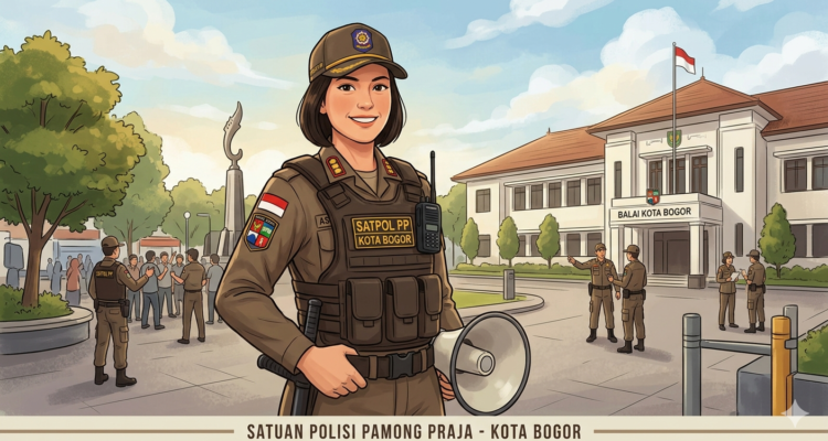 Gambar Ilustraso Oknum Satpol PP Kota Bogor, Foto/Gemini Ai
