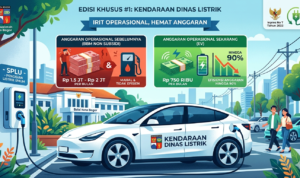Gambar Ilustrasi Kendaraan DInas berbasis Listrik, Foto/Gemini Ai Gambar Ilustrasi Kendaraan DInas berbasis Listrik, Foto/Gemini Ai