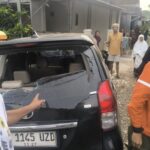 Mobil pelaku pencurian motor di parung alami kerusakan di Bagian belakang kaca mobil, Foto/Istimewa