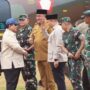 Bupati Bogor, Rudy Susmanto saat menyambut Presiden Republik Indonesia, Prabowo Subianto, Foto/Diskominfo Kabupaten Bogor