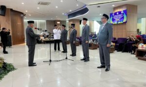 Yayasan Pakuan Siliwangi Unpak Bogor resmi memulai babak baru melalui pelantikan pengurus periode tahun 2026-2031 hari ini, Rabu 01 April 2026, Foto/Adi Wirman