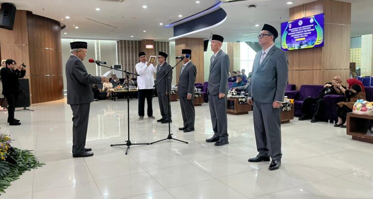 Yayasan Pakuan Siliwangi Unpak Bogor resmi memulai babak baru melalui pelantikan pengurus periode tahun 2026-2031 hari ini, Rabu 01 April 2026, Foto/Adi Wirman