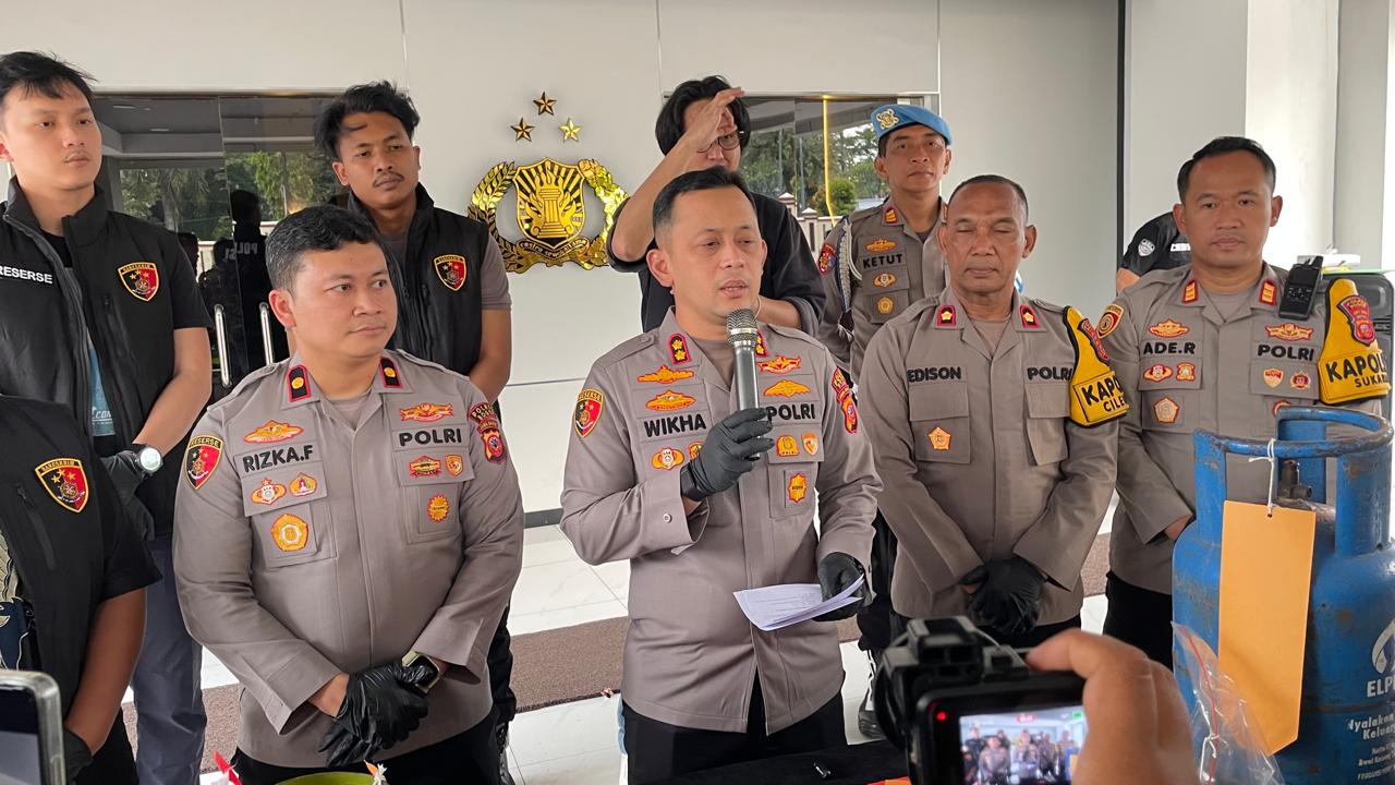 Polres Bogor mengungkap praktik penyalahgunaan gas LPG subsidi yang berhasil dibongkar oleh jajaran Polsek Cileungsi, Foto/Istimewa