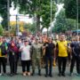 Ketua DPRD Kota Bogor, Dr. Adityawarman Adil didampingi Ketua Komisi ll, Achmad Rifki Alaydrus dan anggota Komisi ll, Heri Cahyono mengikuti aksi "Korve Kebersihan, Foto/Setwan DPRD Kota Bogor