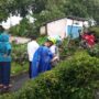 Evakuasi Pohon Tumbang di Jalan Raya Lawanggintung hingga menutupi Jalan, Foto/Maya Melina