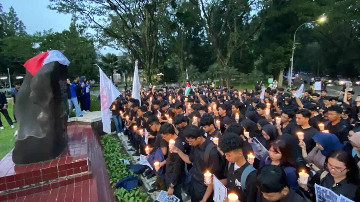 BEM dan Koalisasi Mahasiswa IPB melakukan aksi demo terkait adanya kekerasan dan Pelecehan Seksual, Foto/Isitmewa