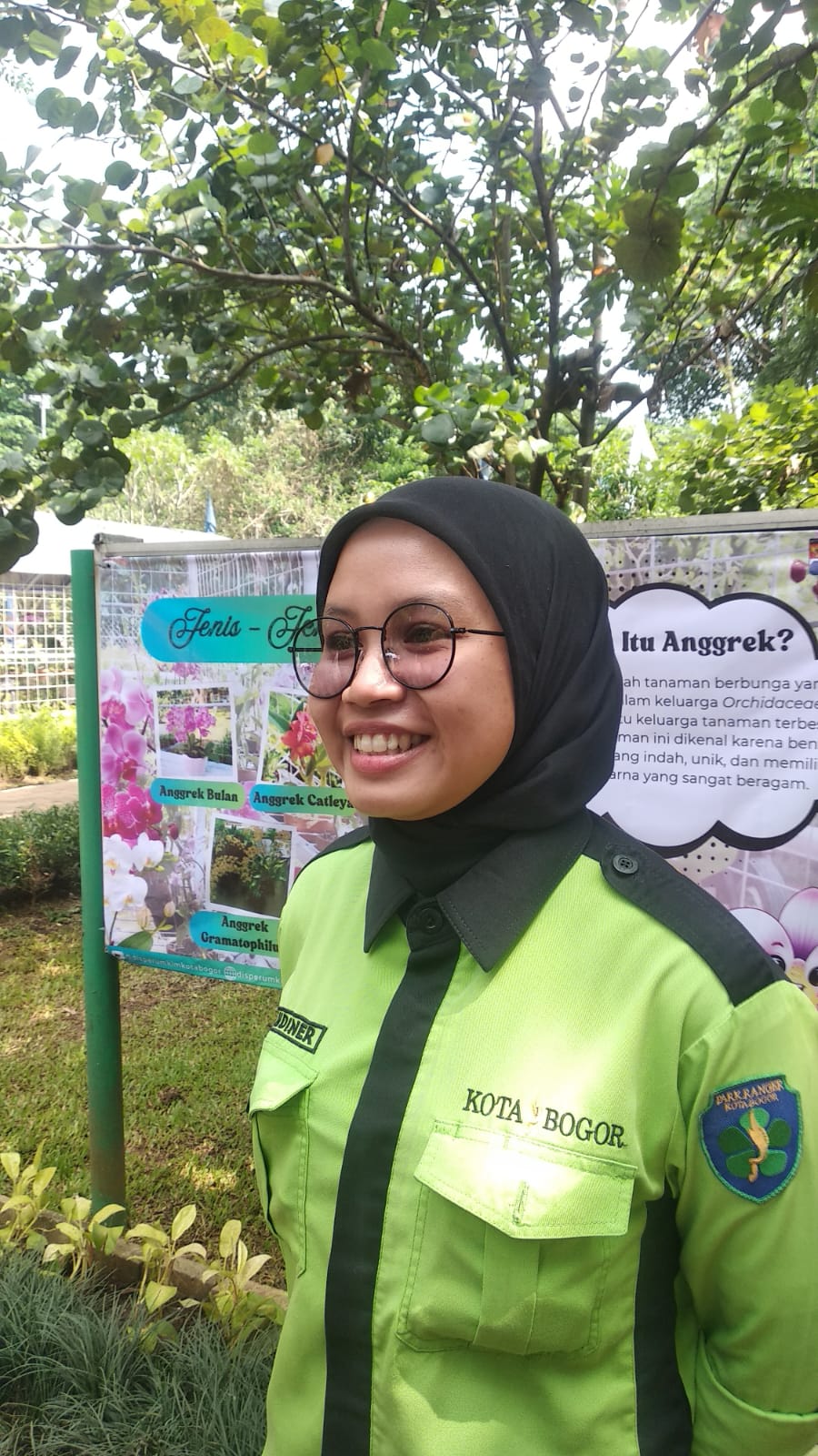 Andien Rahmatiyah, Park Ranger Taman Heulang Bogor, Foto/Maya Melina