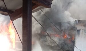 Kondisi kebakaran di Gg. Kenari, Kelurahan Rangga Mekar, Kecamatan Bogor Selatan, Foto/Isitmewa