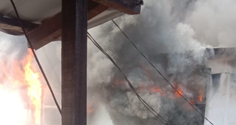 Kondisi kebakaran di Gg. Kenari, Kelurahan Rangga Mekar, Kecamatan Bogor Selatan, Foto/Isitmewa