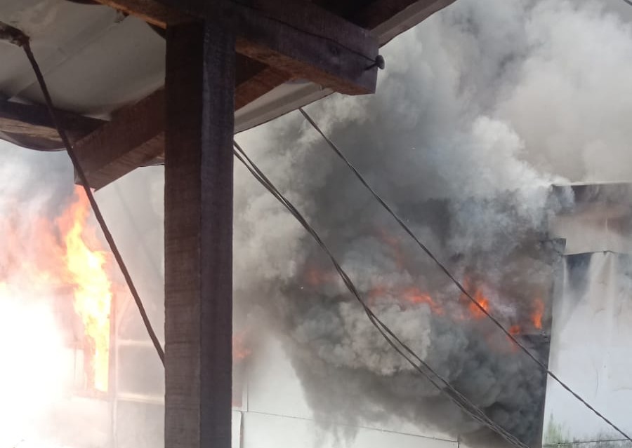 Kondisi kebakaran di Gg. Kenari, Kelurahan Rangga Mekar, Kecamatan Bogor Selatan, Foto/Isitmewa