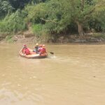 BPBD Kabupaten Bogor saat melakukan pencarian korban tenggelam di Curug Cipari, Foto/Istimewa