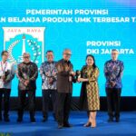 Pemberian enghargaan sebagai Pemerintah Provinsi dengan Nilai Transaksi Usaha Mikro Kecil (UMK) Terbesar Tahun Anggaran 2025., Foto/Isitimewa