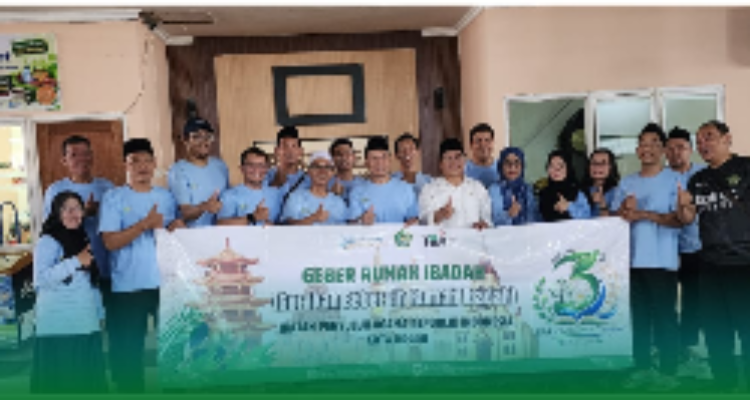 ara penyuluh lintas agama menggelar aksi gerakan bebersih rumah ibadah yang dipusatkan di Masjid Agung Kota Bogor, Foto/Isitimewa