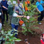 Bupati Bogor, Rudy Susmanto saat melakukan penanaman Pohon, Foto/Diskominfo Kabupaten Bogor