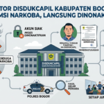 Gambar Ilustrasi Operator Disdukcapil Kabupaten Bogor dinonaktifkan, Foto/Gemini
