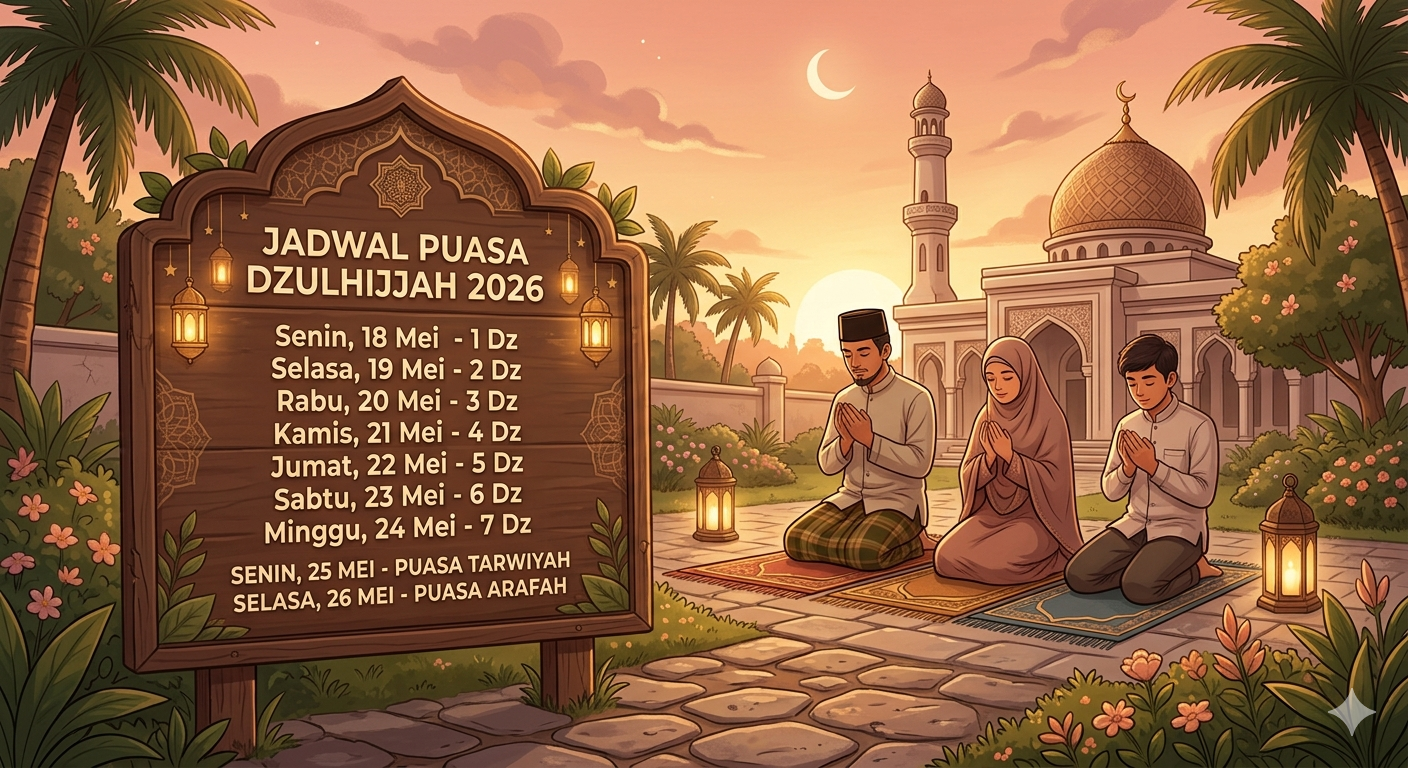 Gambar Ilustrasi Puasa Dzulhijjah 2026, Foto/Gemini Ai