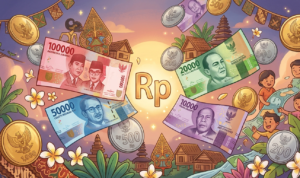 Gambar Ilustrasi Pelemahan nilai tukar rupiah, Foto/Gemini Ai