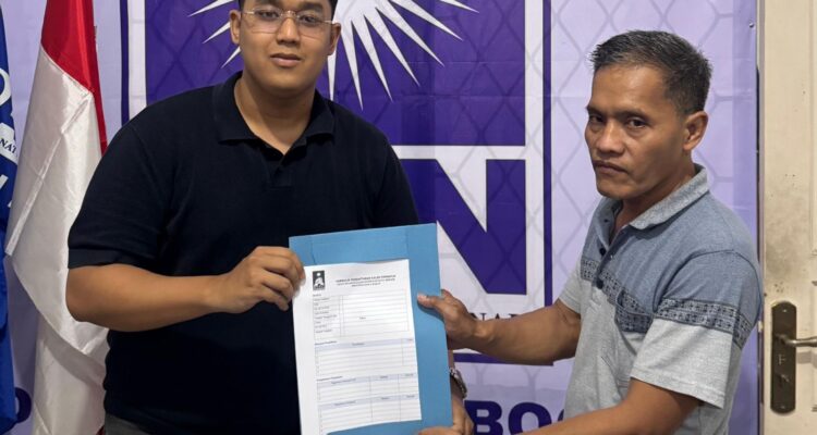 Razka Aira saat mendaftar BM PAN, Foto/Istimewa