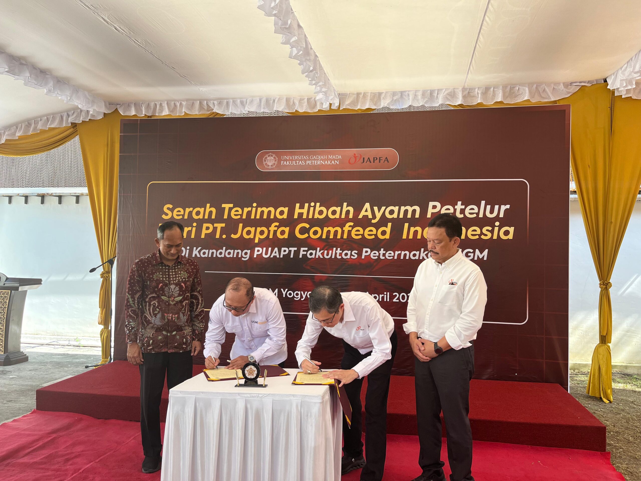 Japfa bersama FapetUGM berkolaborasi mengembangkan model farm ayam petelur umbaran (cage-free) di Yogyakarta, Foto/Istimewa